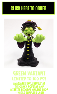 Hopping Ghosts Green Vinyl Figure by Osaka Popstar